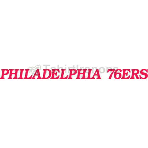 Philadelphia 76ers T-shirts Iron On Transfers N1148 - Click Image to Close